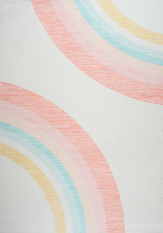 JB Household Modern Rainbow Rug - 4' x 6'